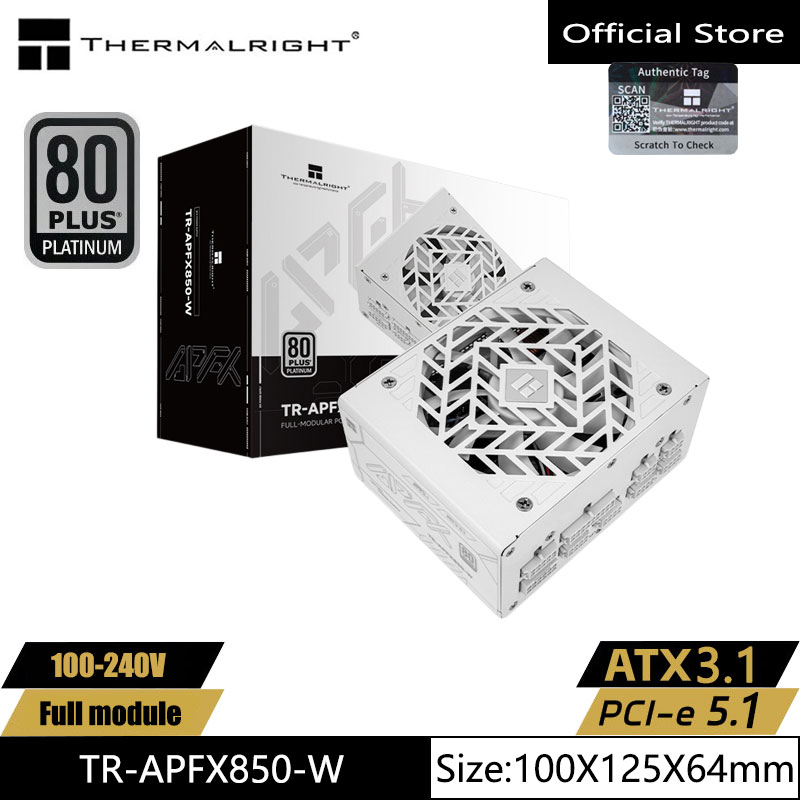 1000W White Modular Power Supply - Thermalright TR-APFX850/1000-W Beyaz bilgisayar kasası güç