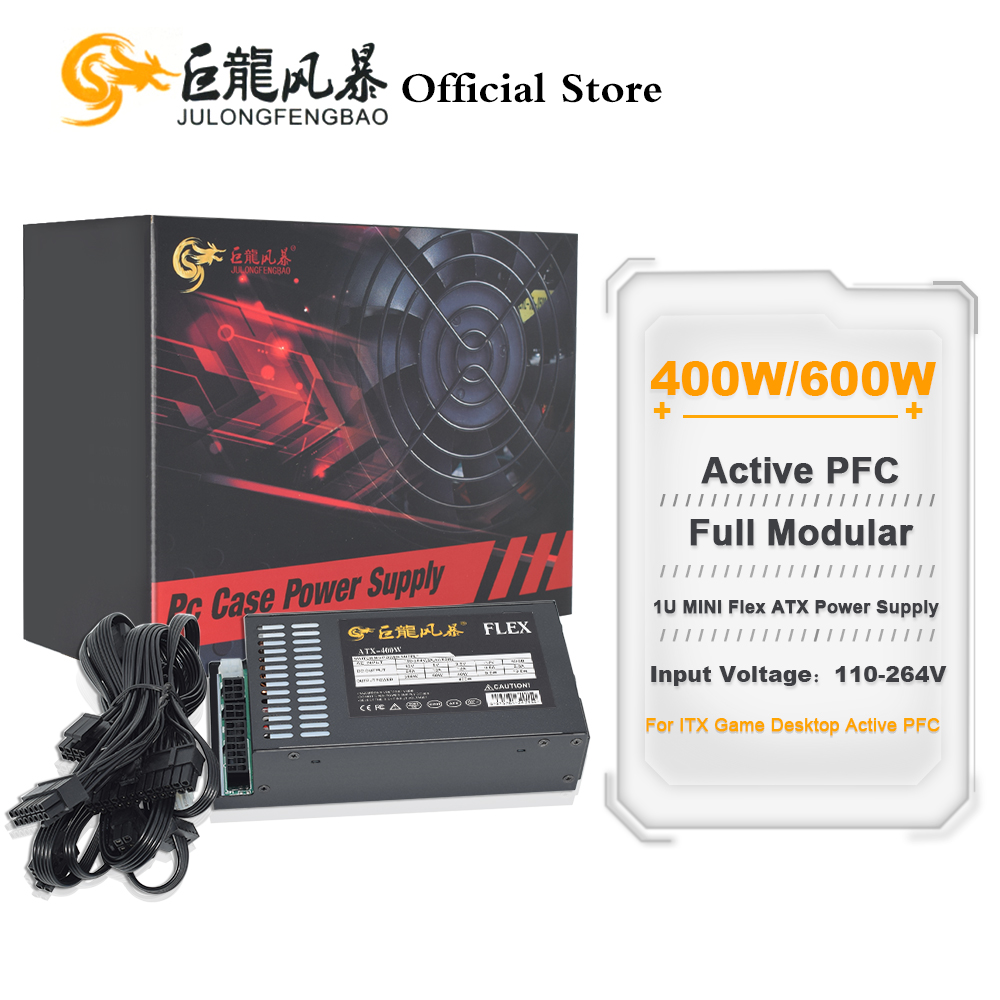 Flex Atx Power Supply 600W 1U - JULONGFENGBAO Tam Modüler 110-264 V ATX