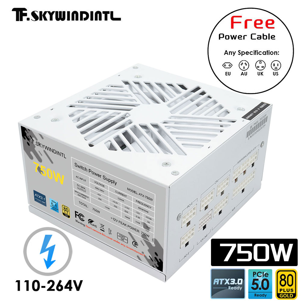 1000W White Modular Power Supply - Beyaz 750w 850w 1000W 1200W Watt