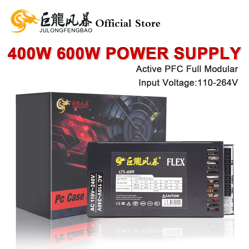 Flex Atx Power Supply 600W 1U - JULONGFENGBAO ATX 400W 600W Tam Modüler