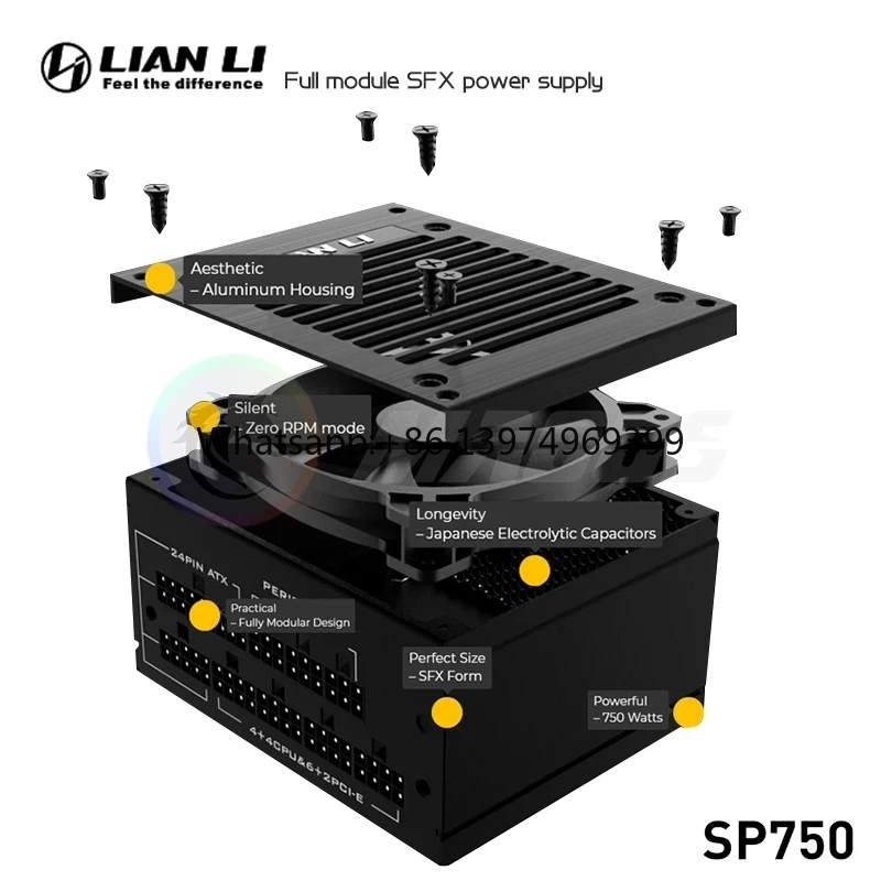 750W Sfx Fully Modular Power Supply - LIAN LI PSU 750w SFX Bilgisayar