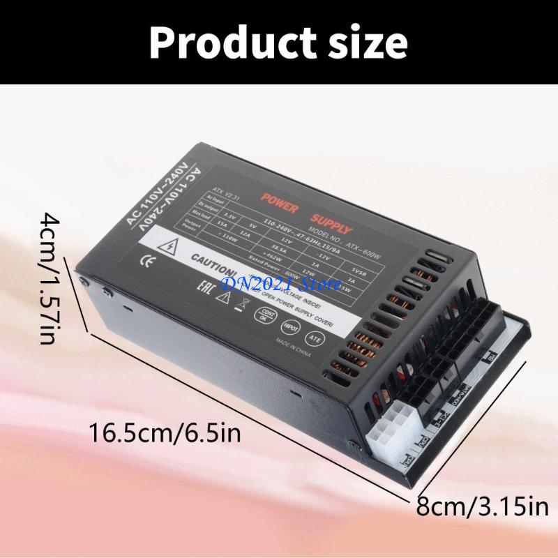 Flex Atx Power Supply 600W 1U - F3ke Sessiz Soğutma Fanı 600W Flexs